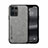 Funda Lujo Cuero Carcasa DY1 para Oppo Reno8 4G Gris