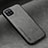 Funda Lujo Cuero Carcasa DY1 para Samsung Galaxy F42 5G Gris