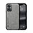 Funda Lujo Cuero Carcasa DY2 para OnePlus Nord N20 5G Gris