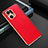 Funda Lujo Cuero Carcasa GS1 para Oppo Find X5 Pro 5G Rojo