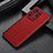 Funda Lujo Cuero Carcasa GS1 para Xiaomi Mi Mix 4 5G Rojo