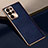 Funda Lujo Cuero Carcasa H01 para Samsung Galaxy S21 Ultra 5G Azul