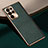 Funda Lujo Cuero Carcasa H01 para Samsung Galaxy S21 Ultra 5G Verde