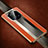 Funda Lujo Cuero Carcasa K01 para Huawei Mate 40 Pro Naranja