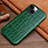 Funda Lujo Cuero Carcasa L01 para Apple iPhone 13 Mini Verde