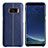 Funda Lujo Cuero Carcasa L01 para Samsung Galaxy S8 Azul