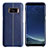 Funda Lujo Cuero Carcasa L01 para Samsung Galaxy S8 Plus Azul