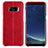 Funda Lujo Cuero Carcasa L01 para Samsung Galaxy S8 Plus Rojo