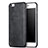 Funda Lujo Cuero Carcasa L02 para Apple iPhone 6 Plus Negro