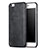 Funda Lujo Cuero Carcasa L02 para Apple iPhone 6S Plus Negro