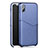 Funda Lujo Cuero Carcasa L05 para Apple iPhone X Azul