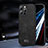 Funda Lujo Cuero Carcasa LD2 para Apple iPhone 13 Pro Max Negro