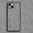 Funda Lujo Cuero Carcasa LS1 para Apple iPhone 12 Mini Gris