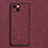 Funda Lujo Cuero Carcasa LS1 para Apple iPhone 13 Mini Rojo
