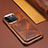 Funda Lujo Cuero Carcasa MT1 para Apple iPhone 14 Pro Marron