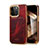 Funda Lujo Cuero Carcasa MT2 para Apple iPhone 14 Pro Max Rojo