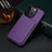 Funda Lujo Cuero Carcasa MT4 para Apple iPhone 14 Pro Max Morado