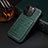 Funda Lujo Cuero Carcasa MT5 para Apple iPhone 14 Pro Verde