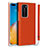 Funda Lujo Cuero Carcasa N01 para Huawei P40 Pro Naranja