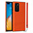 Funda Lujo Cuero Carcasa N02 para Huawei P40 Naranja
