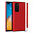 Funda Lujo Cuero Carcasa N02 para Huawei P40 Rojo