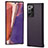 Funda Lujo Cuero Carcasa N02 para Samsung Galaxy Note 20 Ultra 5G Morado