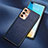 Funda Lujo Cuero Carcasa N03 para Huawei P40 Azul