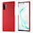 Funda Lujo Cuero Carcasa P01 para Samsung Galaxy Note 10 Plus Rojo
