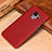 Funda Lujo Cuero Carcasa P01 para Samsung Galaxy S9 Rojo