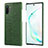 Funda Lujo Cuero Carcasa P02 para Samsung Galaxy Note 10 Plus 5G Verde