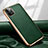Funda Lujo Cuero Carcasa para Apple iPhone 12 Pro Verde