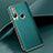 Funda Lujo Cuero Carcasa para Huawei Enjoy 10 Plus Verde