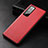 Funda Lujo Cuero Carcasa para Huawei Enjoy 20 Pro 5G Rojo