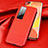 Funda Lujo Cuero Carcasa para Huawei Nova 7 Pro 5G Rojo