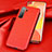 Funda Lujo Cuero Carcasa para Huawei Nova 7 SE 5G Rojo