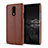 Funda Lujo Cuero Carcasa para OnePlus 7 Marron