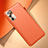 Funda Lujo Cuero Carcasa para Samsung Galaxy S20 Lite 5G Naranja