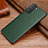 Funda Lujo Cuero Carcasa para Samsung Galaxy S21 5G Verde Noche