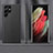Funda Lujo Cuero Carcasa para Samsung Galaxy S22 Ultra 5G Negro