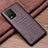 Funda Lujo Cuero Carcasa para Xiaomi Mi 10 Lite Marron