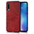 Funda Lujo Cuero Carcasa para Xiaomi Mi 9 Pro 5G Rojo