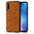 Funda Lujo Cuero Carcasa para Xiaomi Mi 9 SE Naranja