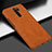 Funda Lujo Cuero Carcasa para Xiaomi Redmi 9 Naranja