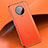 Funda Lujo Cuero Carcasa para Xiaomi Redmi K30 Pro Zoom Naranja
