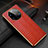 Funda Lujo Cuero Carcasa R01 para Huawei Mate 40 RS Rojo