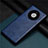 Funda Lujo Cuero Carcasa R01 para Huawei Mate 40E 5G Azul