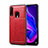 Funda Lujo Cuero Carcasa R01 para Huawei P30 Lite New Edition Rojo