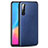 Funda Lujo Cuero Carcasa R01 para Oppo Find X2 Lite Azul