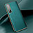 Funda Lujo Cuero Carcasa R01 para Oppo Find X2 Pro Verde