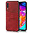 Funda Lujo Cuero Carcasa R01 para Samsung Galaxy A70 Rojo